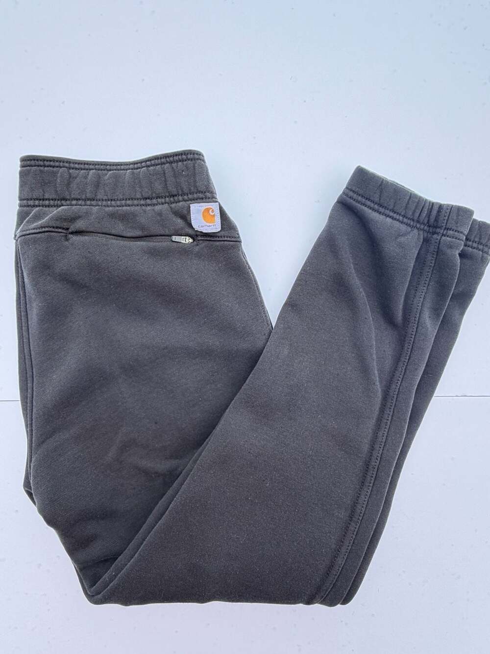 Carhartt Relaxed Fit Sweatpants Size S(4-6) Black Cotton Blend